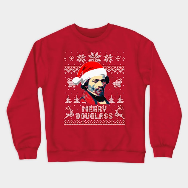 Frederick Douglass Merry Douglass Crewneck Sweatshirt by Nerd_art